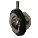 3" BALL CASTER, BRIGHT CHROME