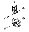 8" CASTER ASSEMBLY