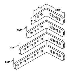 2-HOLE BLACK BRACKET