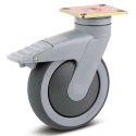 5" TOTAL LOCK CASTER, TPR