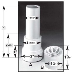 PVC STEM ONLY FOR
