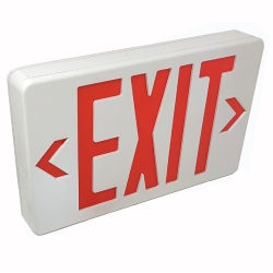 THERMOPLASTIC LED EXIT SIGN W/