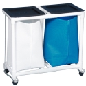 DBL LINEN HAMPER W/FOOTPEDAL