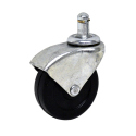 2-1/2" SWIVEL CASTER, BLK WHL