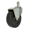 3" SWIVEL CASTER, RUBBER