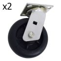 6"RUBBERMAID SWIVEL CASTER SET