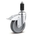 3" TOTAL LOCK CASTER, TPR