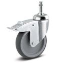 4" TOTAL LOCK CASTER, TPR