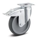 4" TOTAL LOCK CASTER, TPR