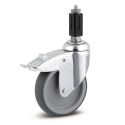 5" TOTAL LOCK CASTER, TPR