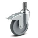 5" TOTAL LOCK CASTER, TPR