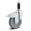 5" TOTAL LOCK CASTER, TPR