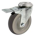 4" TOTAL LOCK CASTER, TPR
