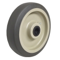 8" GREY FLAT TREAD WHEEL