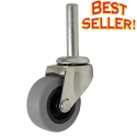 2" SWIVEL CASTER, SOLID STEM