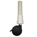 3" SWIVEL CASTER W/BRAKE & PVC
