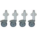 5" TOTAL LOCK CASTERS W/