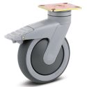 4" TOTAL LOCK CASTER, TPR