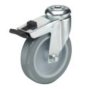 3" TOTAL LOCK CASTER, POLY