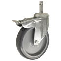 4" TOTAL LOCK CASTER, POLY