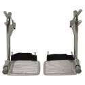 FOOTRESTS W/ HEEL LOOP (PAIR)