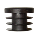BLACK PLUG BUTTON, PLASTIC