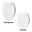 CLOSED FRONT TOILET SEAT W/