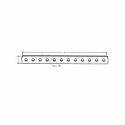 12-HOLE 12" FLAT BRACKET
