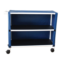 2 SHELF JUMBO LINEN CART