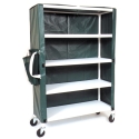 4 SHELF JUMBO LINEN CART