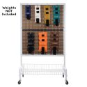 2-SIDED MOBILE WEIGHT RACK