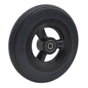 6 X 1-1/4,3-SPOKE, BLK PLASTIC