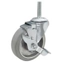 3-1/2" SWIVEL CASTER W/ BRAKE