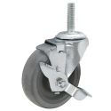 3-1/2" SWIVEL CASTER W/ BRAKE