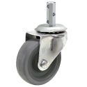 3-1/2" SWIVEL CASTER, TPR