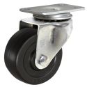 2" SWIVEL CASTER, HARD RUBBER