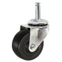 2" SWIVEL CASTER, HARD RUBBER