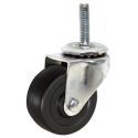 3" SWIVEL CASTER, HARD RUBBER