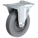 4" RIGID CASTER, TPR