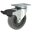 3" TOTAL LOCK CASTER, TPR