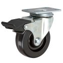 4" TOTAL LOCK CASTER, PHENOLIC