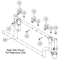 FRAME W/BEARINGS, RIVET & LOCK