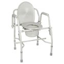 STEEL DROP-ARM COMMODE W/