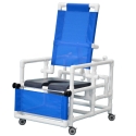 DELUXE RECLINING SHWER/COMMODE