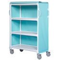 3-SHELF DELUXE WIDE LINEN CART