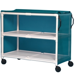 2 SHELF JUMBO LINEN CART