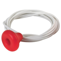 6FT WHITE PLASTIC CLEANCORD W/