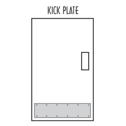 STAINLESS STEEL KICK PLATE