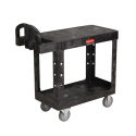 FLAT SHELF UTILITY CART/BLACK