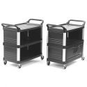 UTILITY CART-ENCLOSED SHELVING